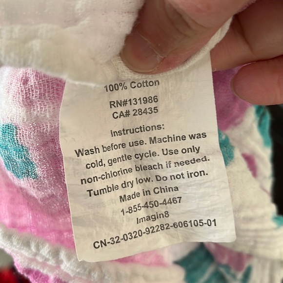 Floral Baby Monthly Milestone Blanket - Picture 2 of 2